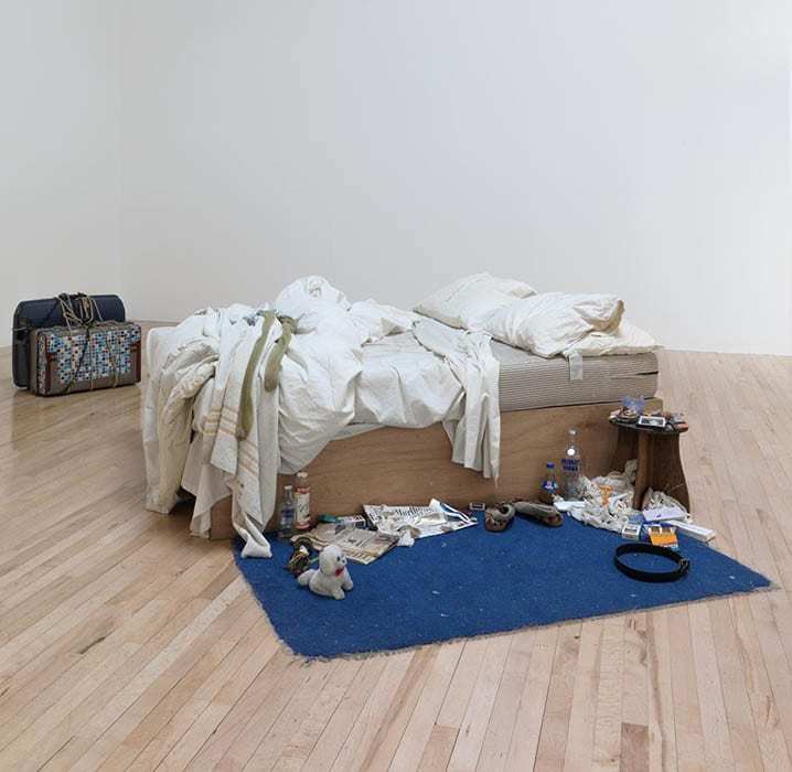 My Bed, Tracey Emin, 1998, via Tate 