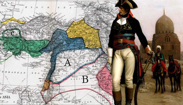 napoleon map sykes picot agreement middle east