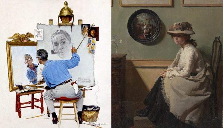 norman rockwell and william orpen mirrors