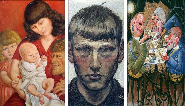 otto dix artist paintings family portrait card players
