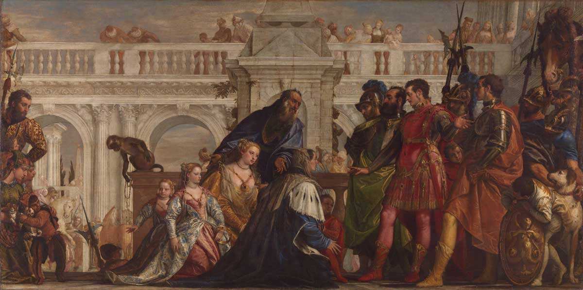 paolo veronese family darius before alexander painting