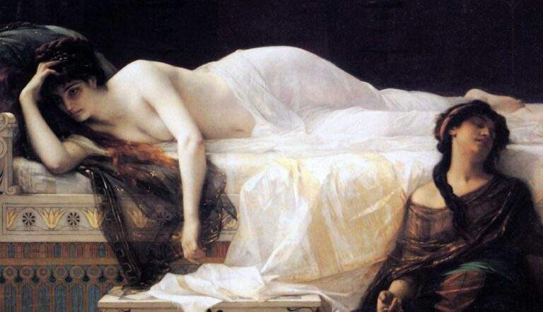 phaedra lying in bed painting cabanel