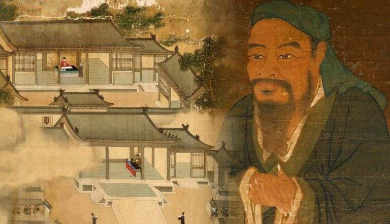 portrait of confucius with ming dynasty painting