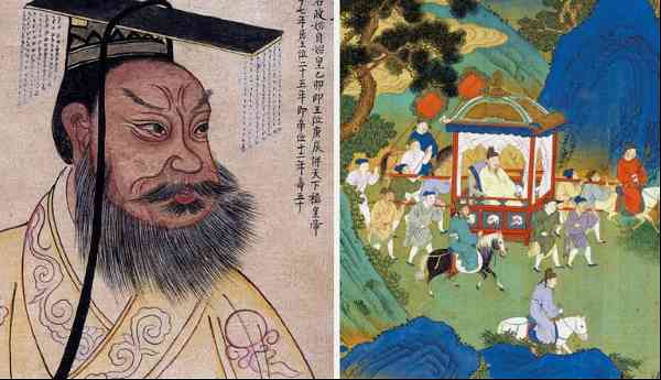 portrait qin shi huang emperor palanquin travel