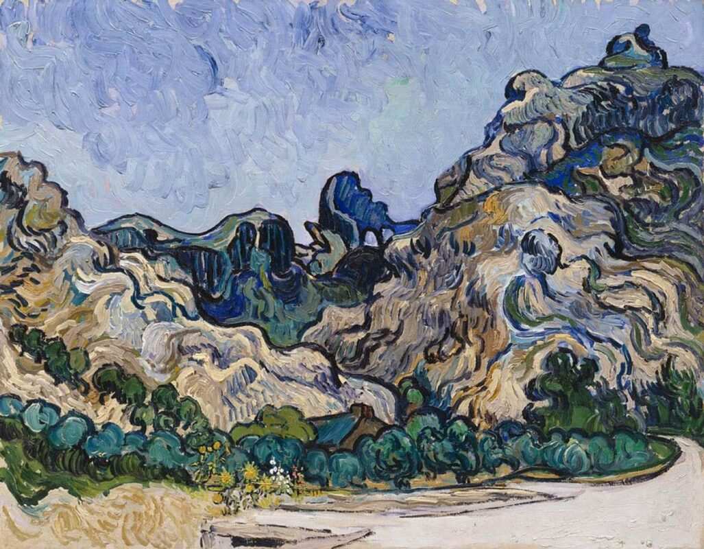 mountains at st remy vincent van gogh