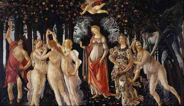 Primavera, one of Botticelli's most famous paintings