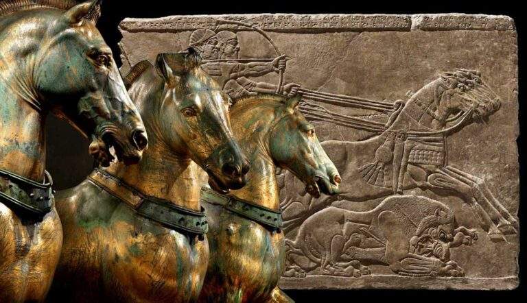 quadriga san marco assyrian chariot horse
