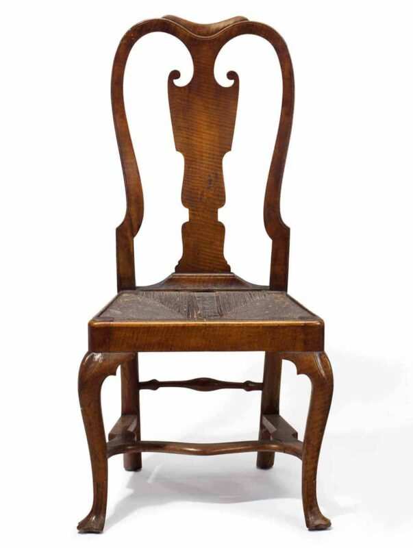 queen anne maple side chair