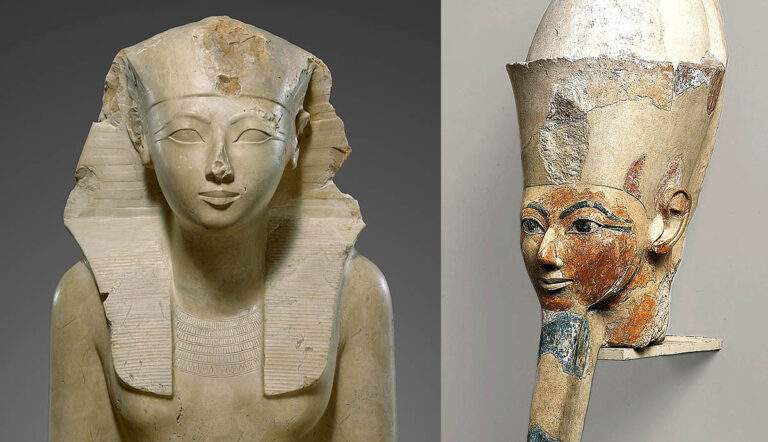 queen hatshepsut statue osiride figure pharaoh