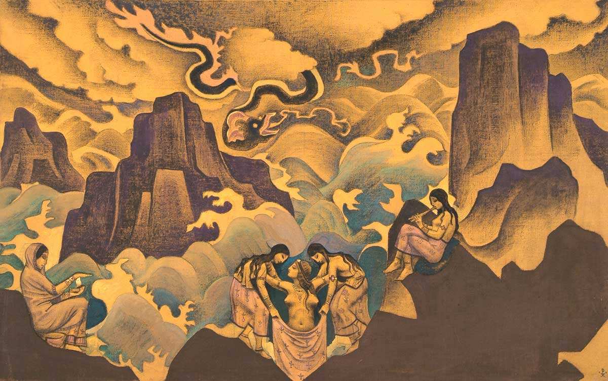 roerich serpent painting 1924