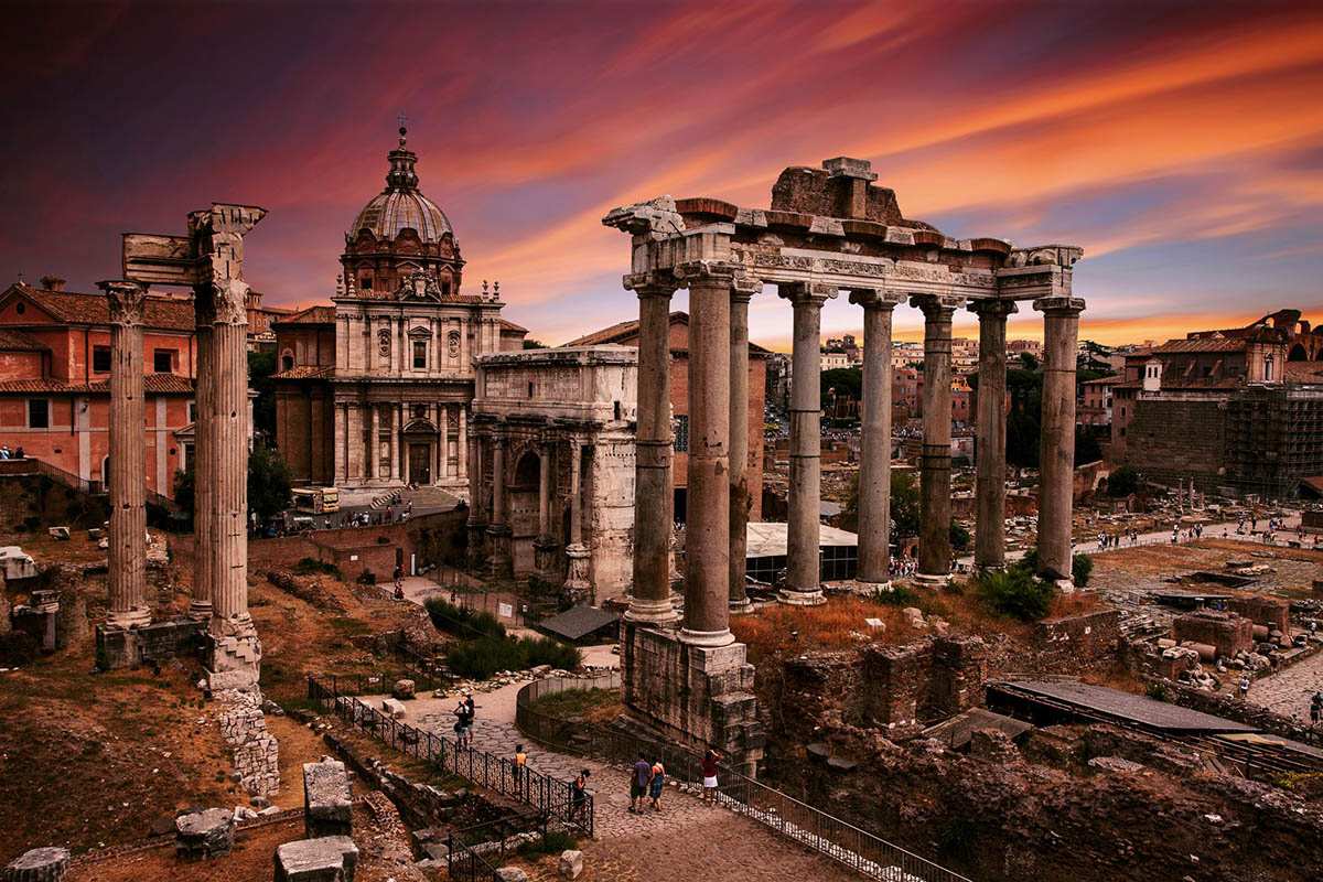 the roman empire roman forum ruins 