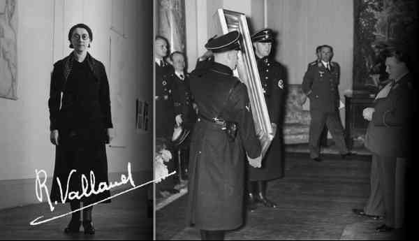 Rose Valland Jeu de Paume Reichsmarschall Göring admiring painting