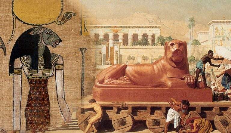 sekhmet papyrus poynter egypt israel painting