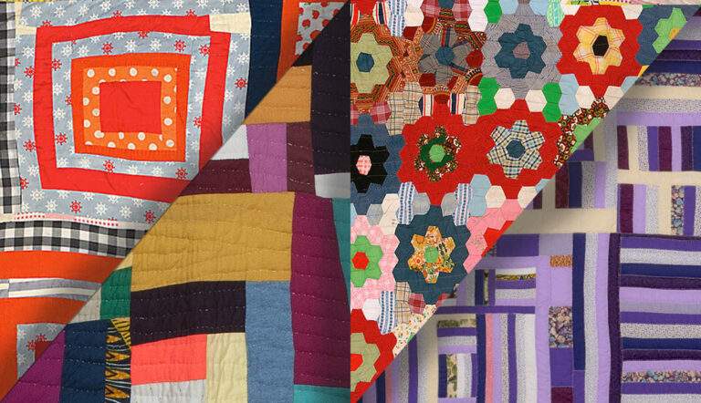 selection of gees bend quilts