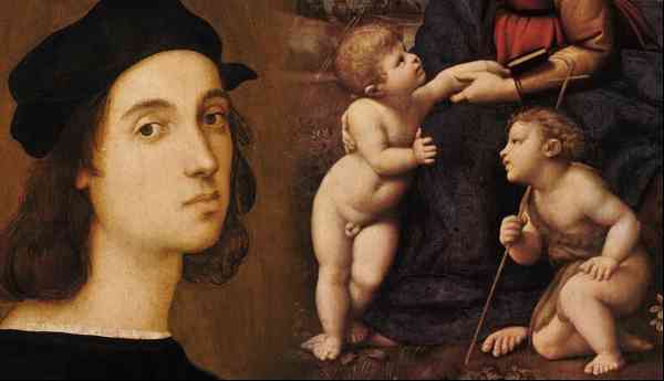 Self-Portrait-with-children-paintings-by-Raphael
