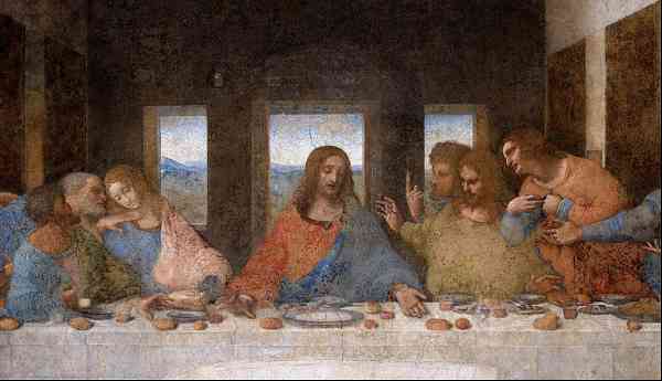 The Last Supper by Leonardo da Vinci, 1495-98