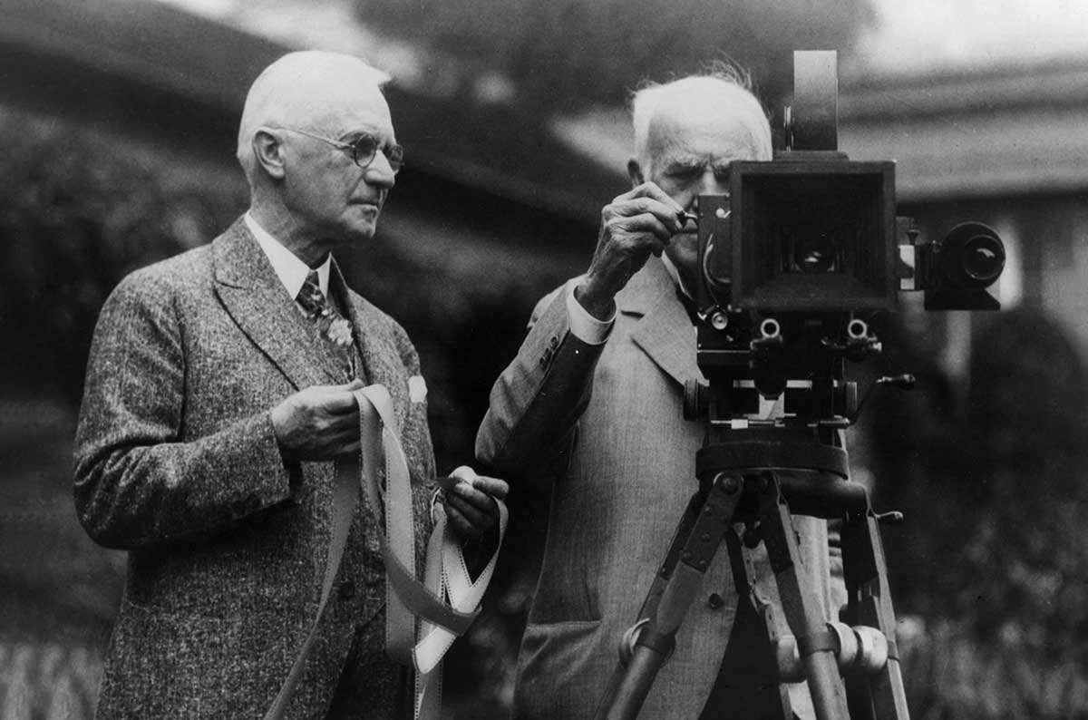thomas edison william dickson first motion picture camera