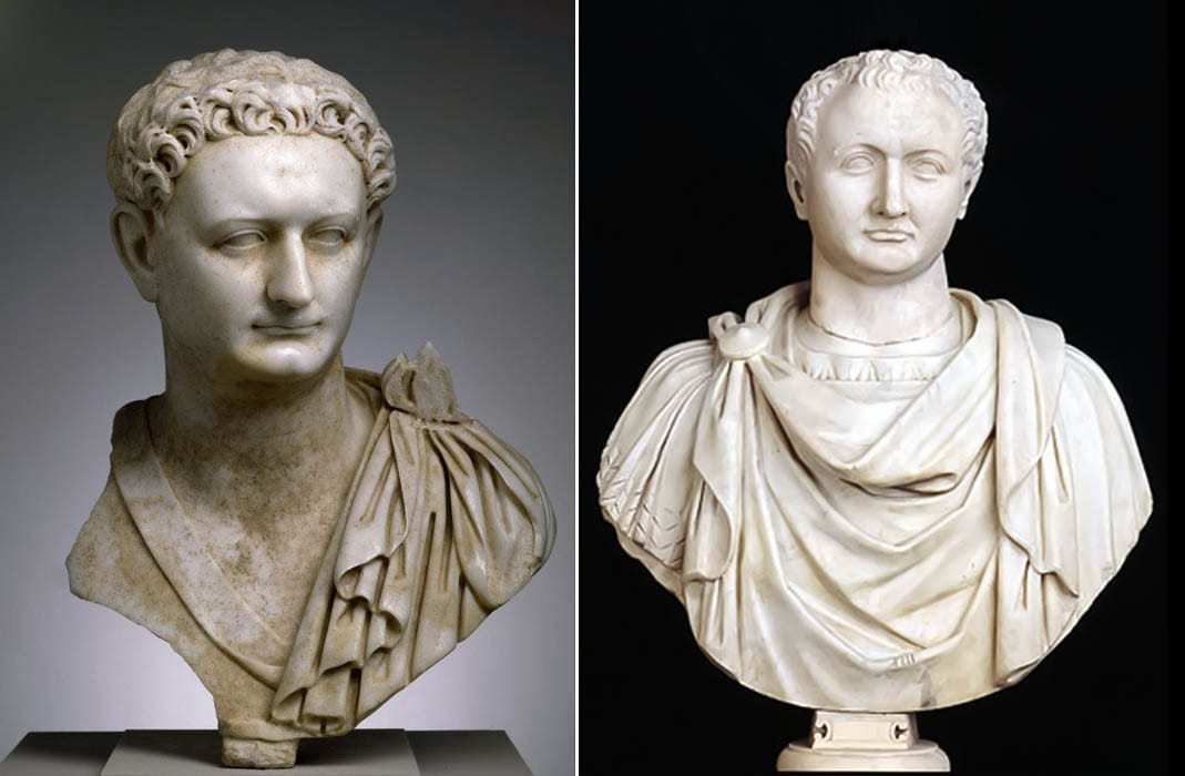 roman bust titus domitian