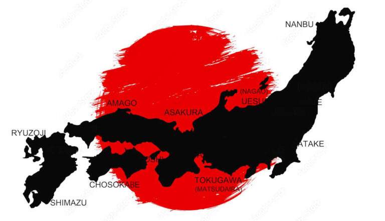 unification of japan map