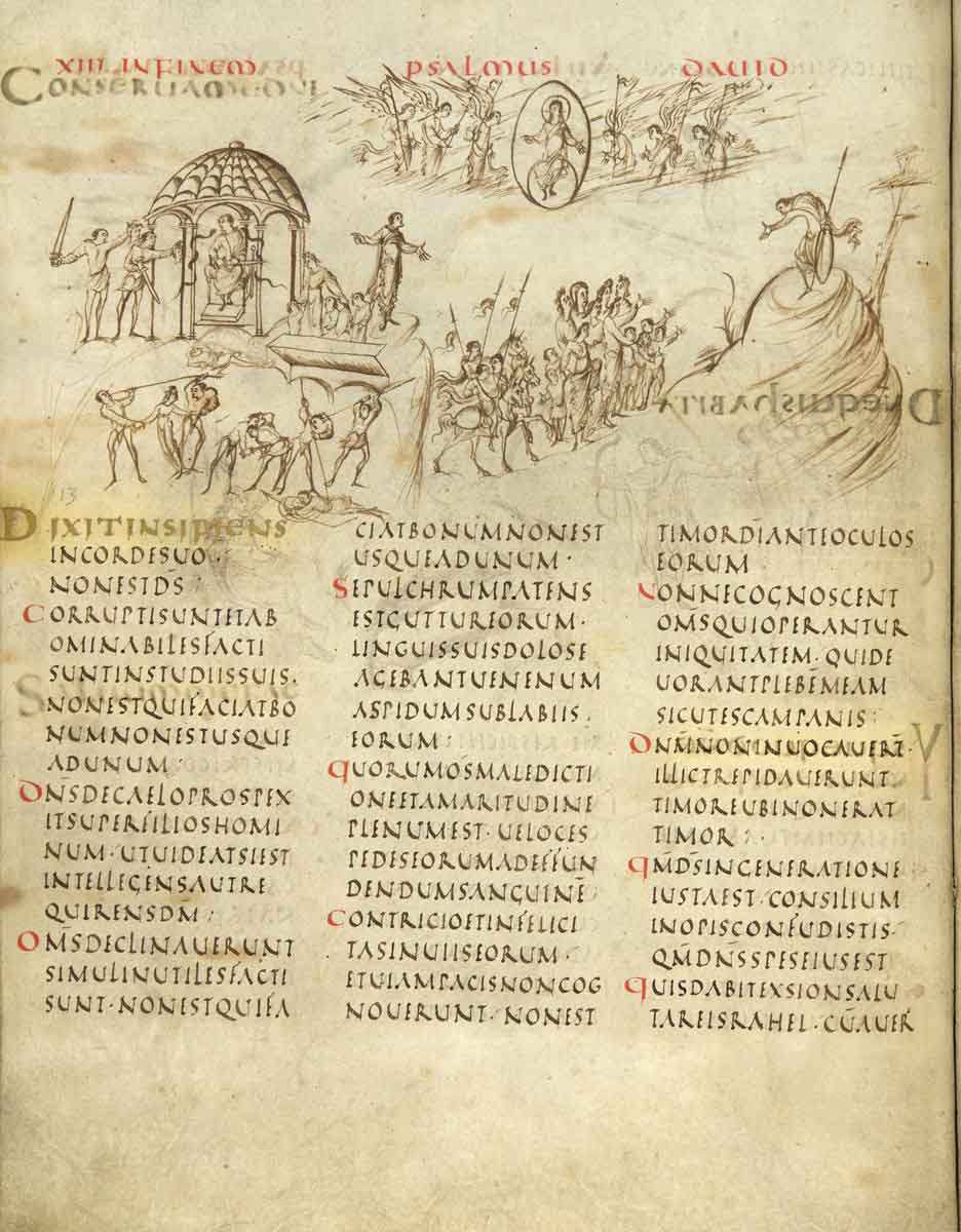 utrecht psalter manuscript illumination