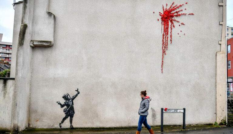 Valentine’s Day by Banksy, 2020, Bristol