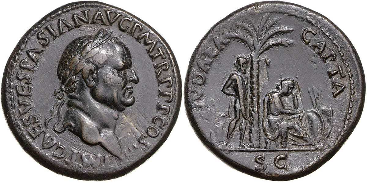 bronze coin vespasian
