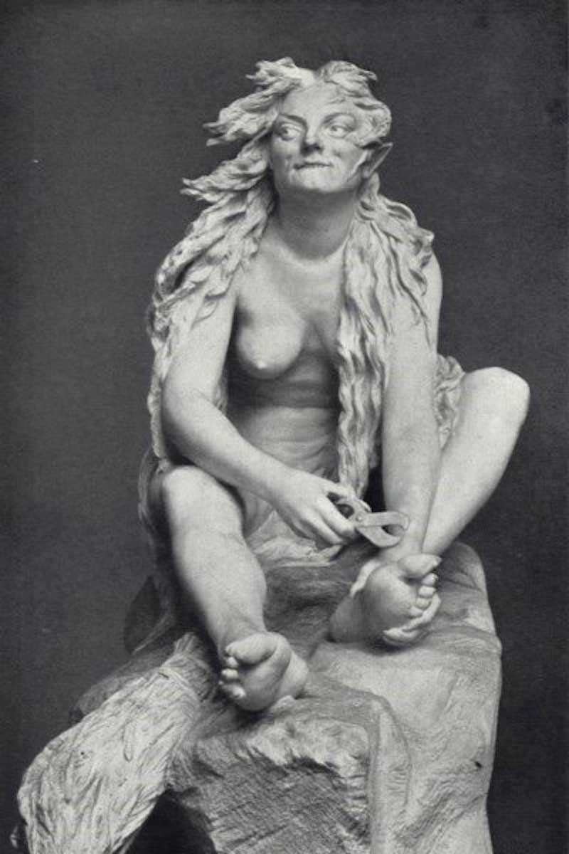 vienna secession teresa ries witch sculpture