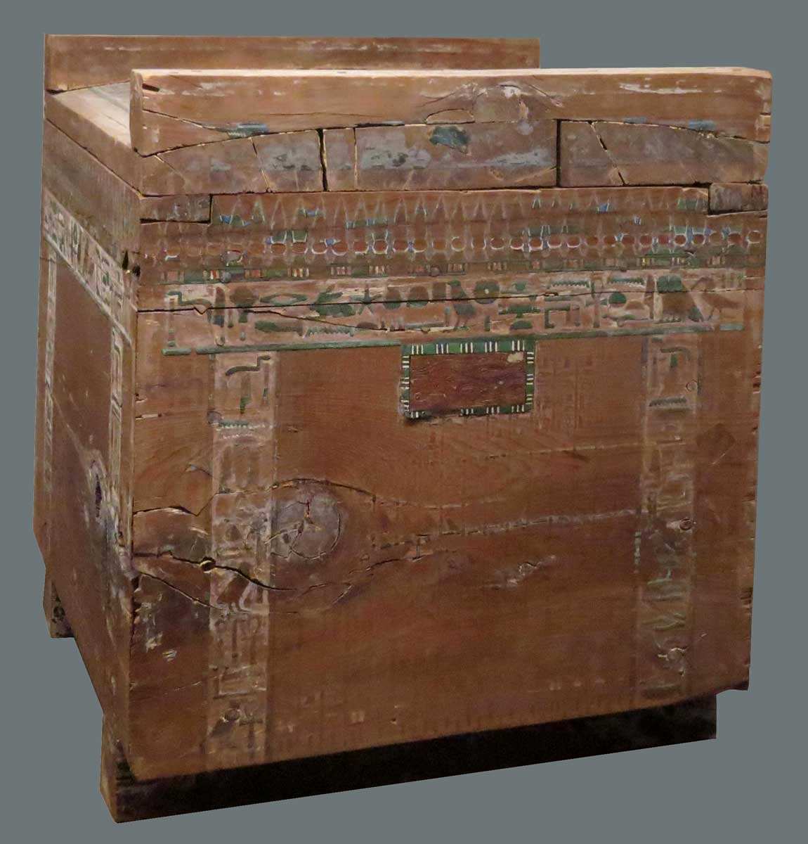 wooden chest canopic jars hapyankhtify dynasty twelve middle kingdom egypt