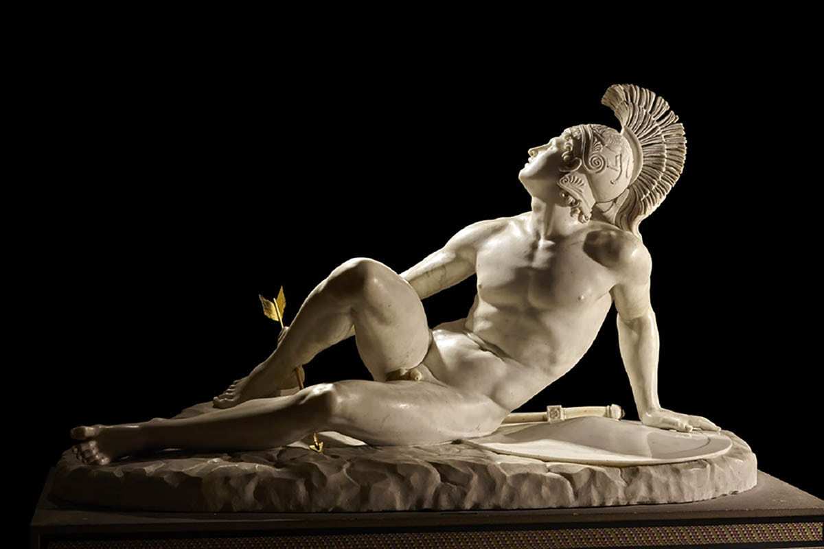 Wounded Achilles Filippo Albacini sculpture