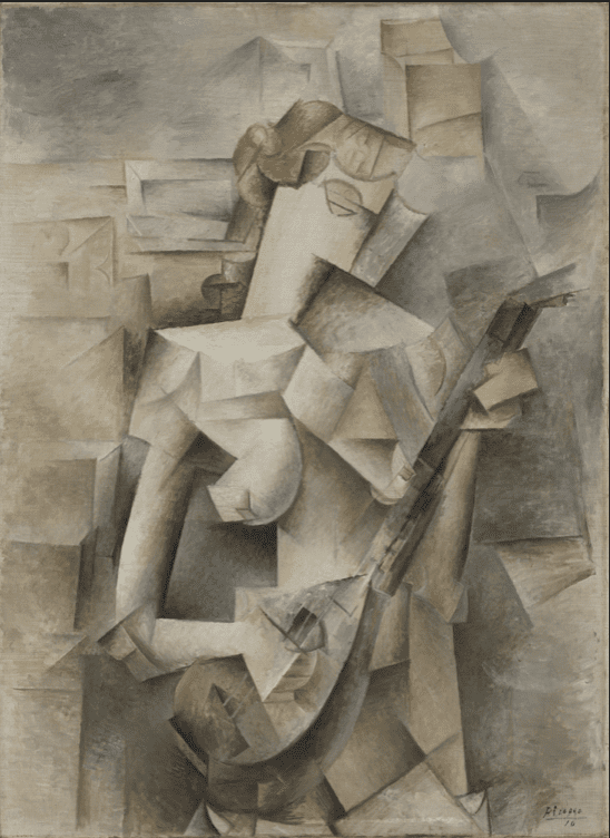 Girl with a Mandolin (Fanny Tellier), Pablo Picasso, 1910